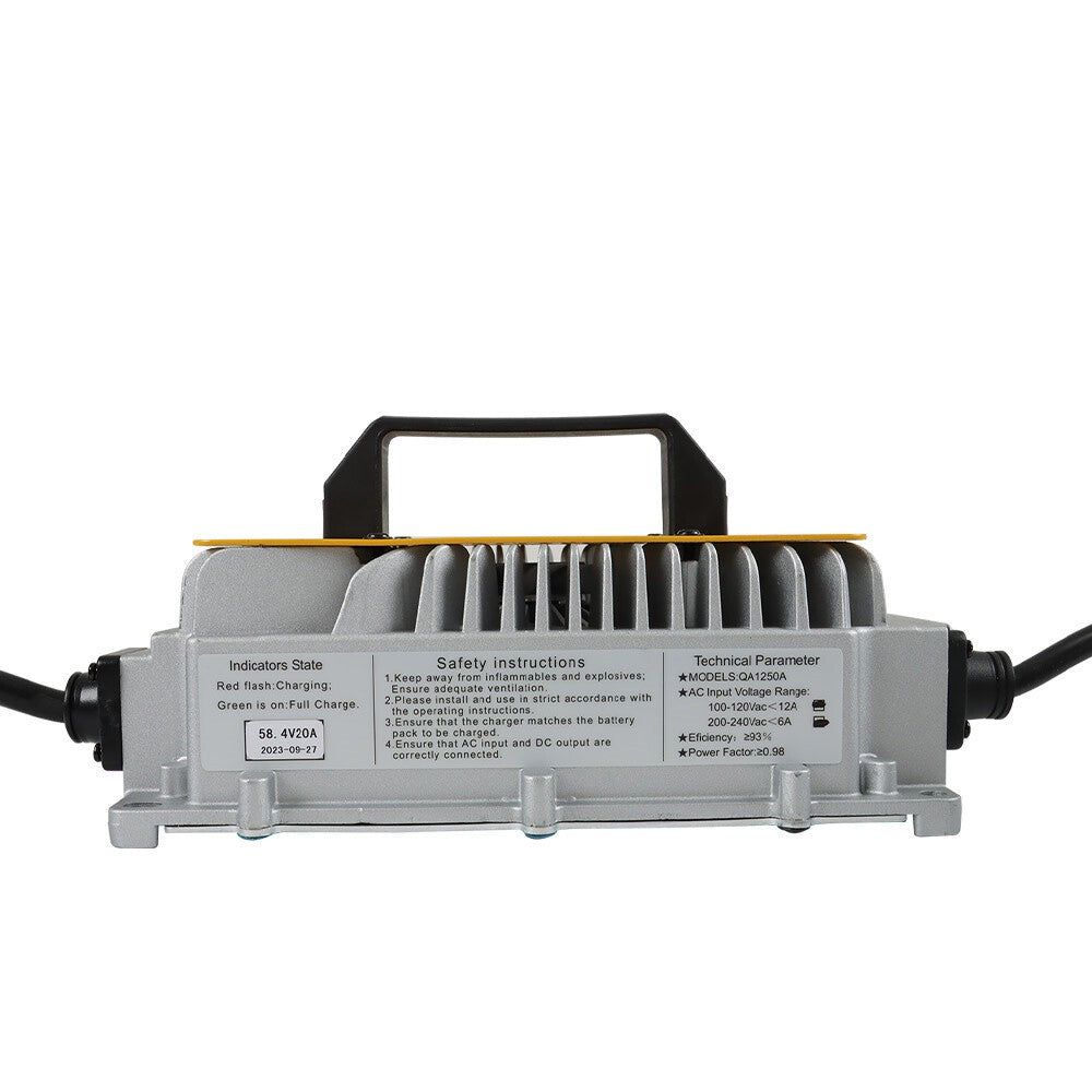 EZGO TXT RVX 3-Pin Triangular Plug Lithium Battery Charger for Golf Cart US