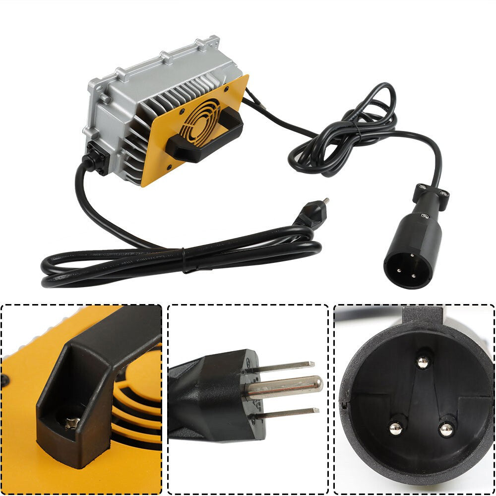 48V 18A Waterproof Battery Charger for Club Car Golf Cart with Cable