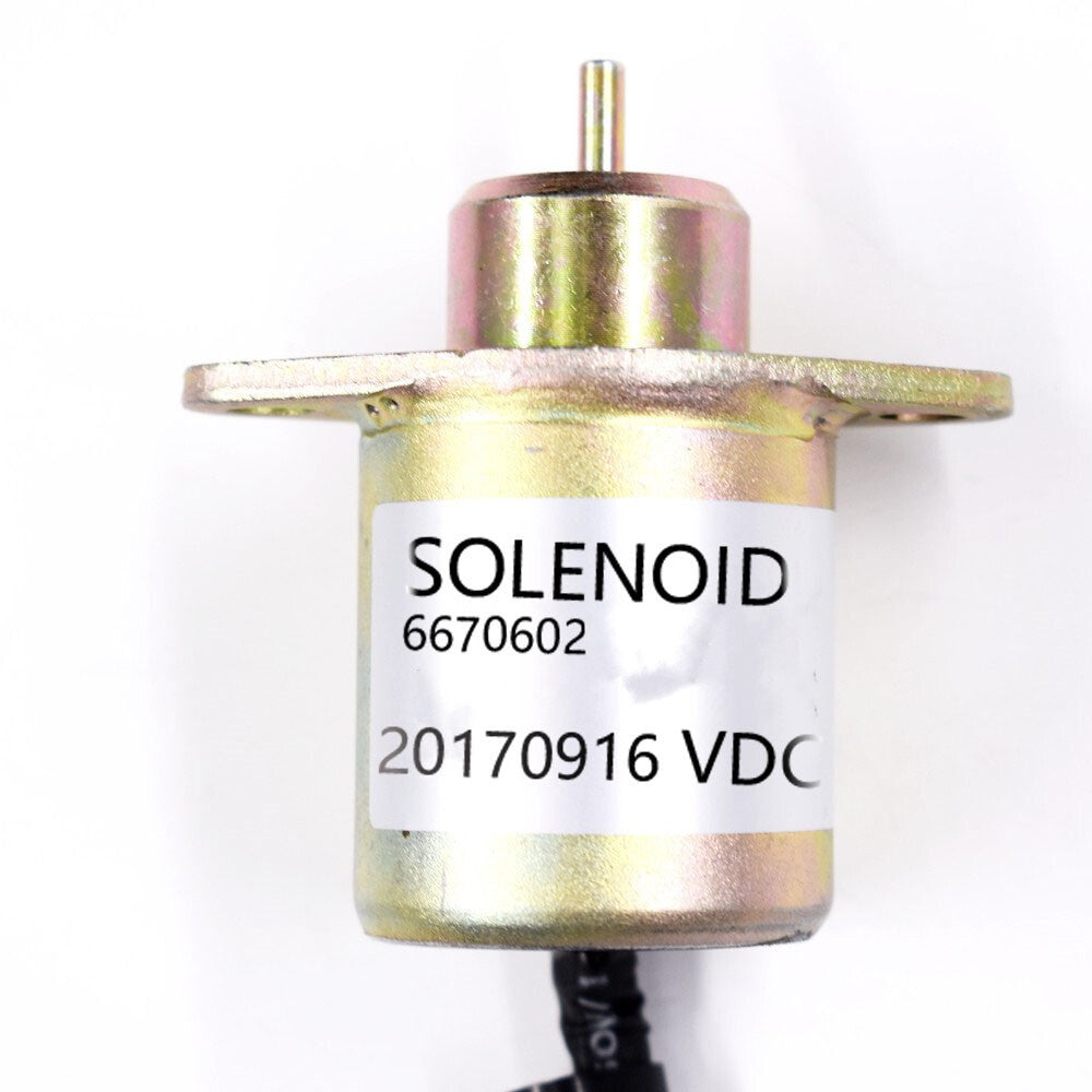 Fuel Shut Off Solenoid 12V for Bobcat 463 553 S70 S100 6670602 Replacement