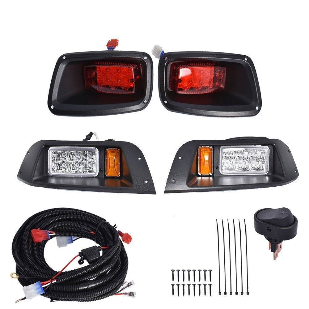 EZGO TXT 1996-2013 LED Headlight & Tail Light Adjustable Light Kit