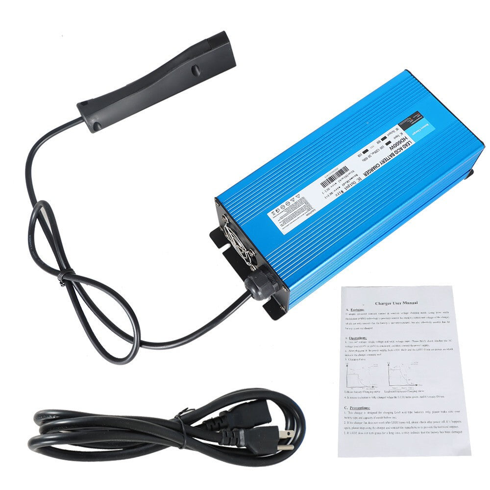 48V 10A Golf Cart Battery Charger for EZGO RXV TXT with Trickle Charge
