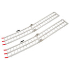 2pcs 7.5" Aluminum Folding Loading Ramps for ATV UTV Truck Motorcycle Mower