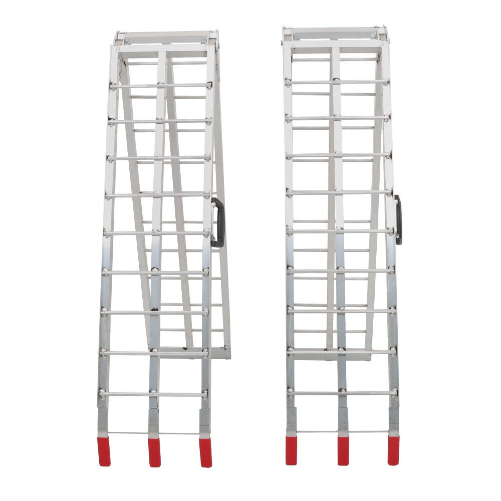 2pcs 7.5" Aluminum Folding Loading Ramps for ATV UTV Truck Motorcycle Mower
