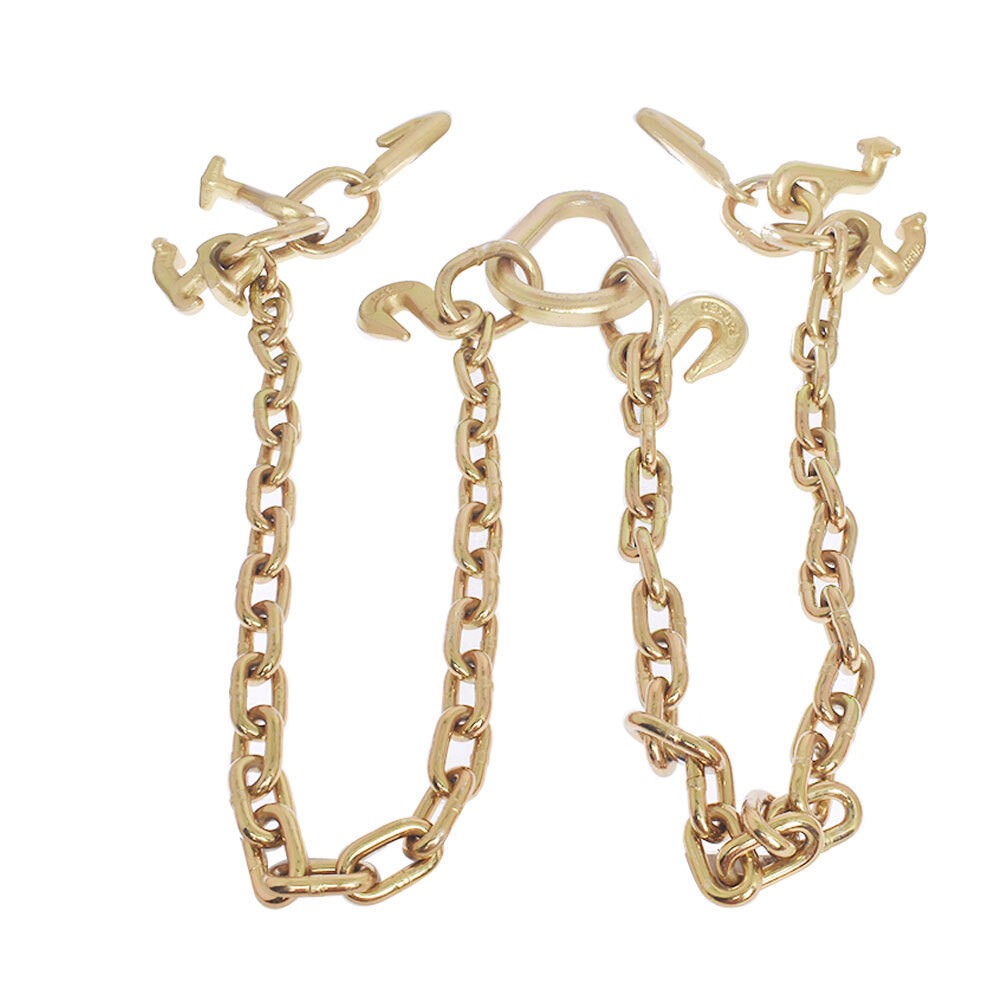 High Quality Tow Truck Winch Cable Chain with RJT Hook V Bridle Recovery Grab
