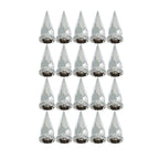 33mm Chrome Spiked Thread-On Nut Covers Front Axle Kit for Semi Truck