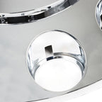 33mm Chrome Spiked Thread-On Nut Covers Front Axle Kit for Semi Truck