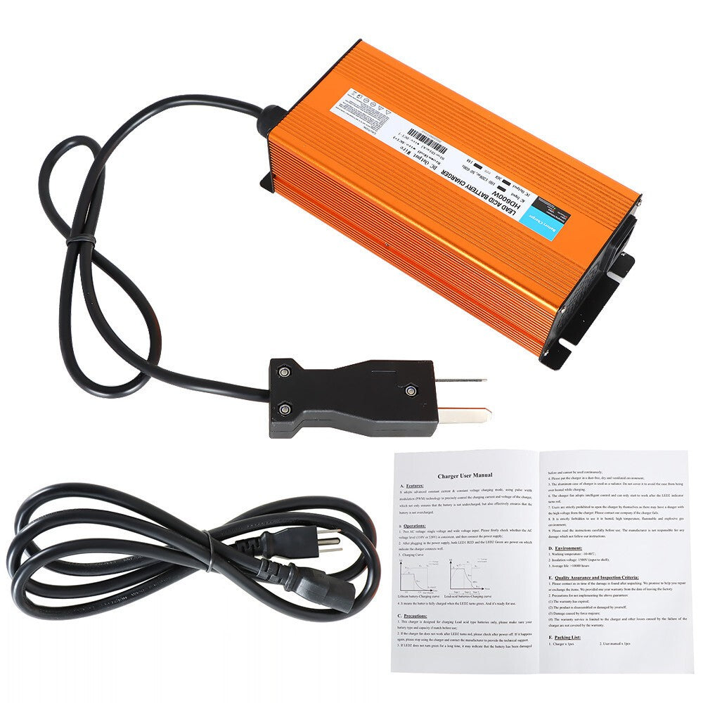 36V 14A Crowfoot Plug Golf Cart Battery Charger for EZGO Yamaha Club Car