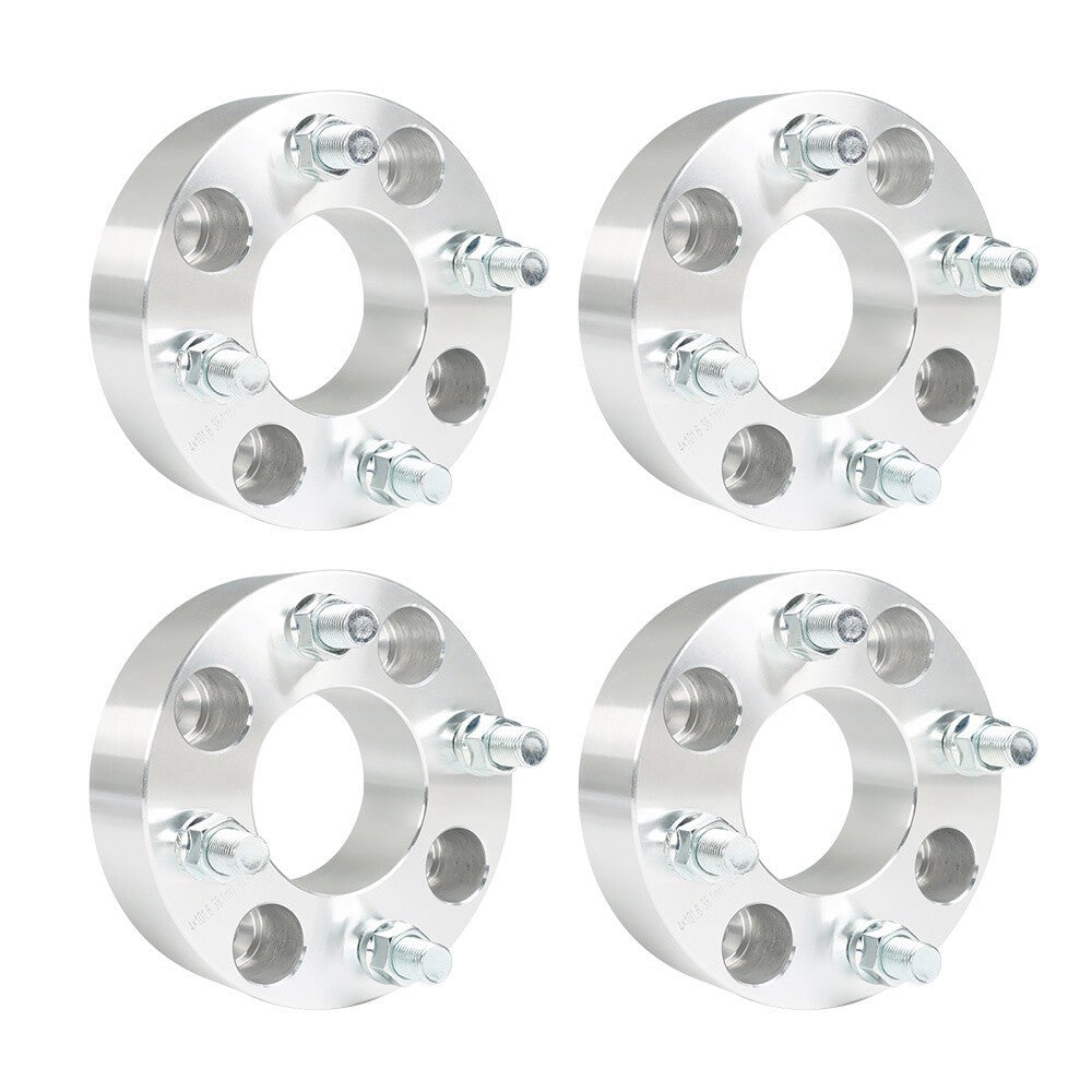 EZ Go Golf Cart 4Pcs 1.5" 4x4 Silver Wheel Spacers 62mm Bore Club Car