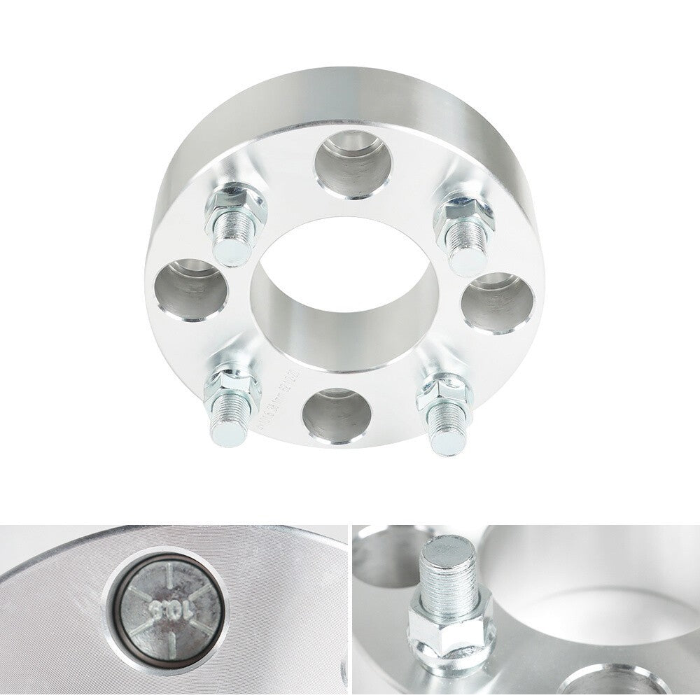 EZ Go Golf Cart 4Pcs 1.5" 4x4 Silver Wheel Spacers 62mm Bore Club Car