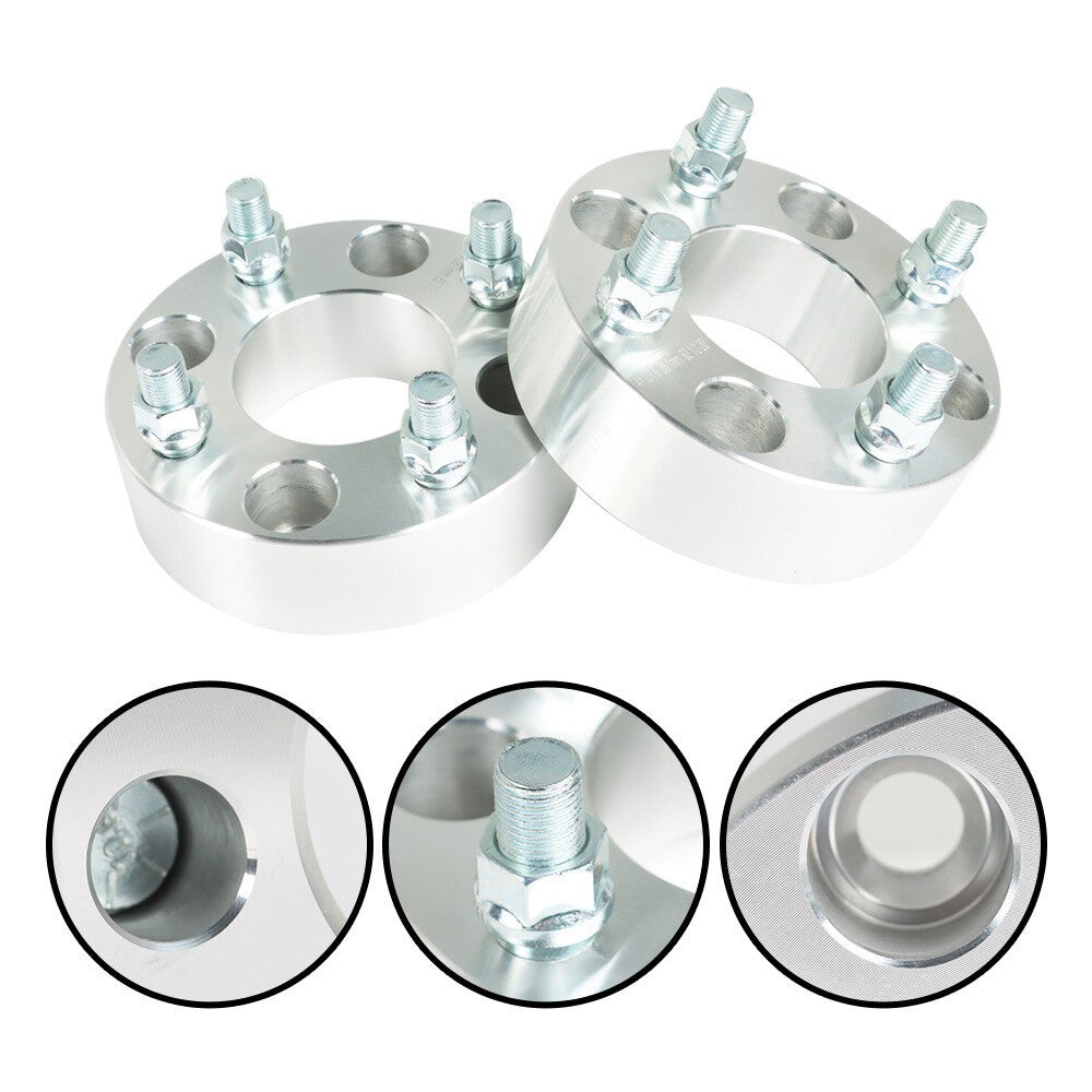EZ Go Golf Cart 4Pcs 1.5" 4x4 Silver Wheel Spacers 62mm Bore Club Car