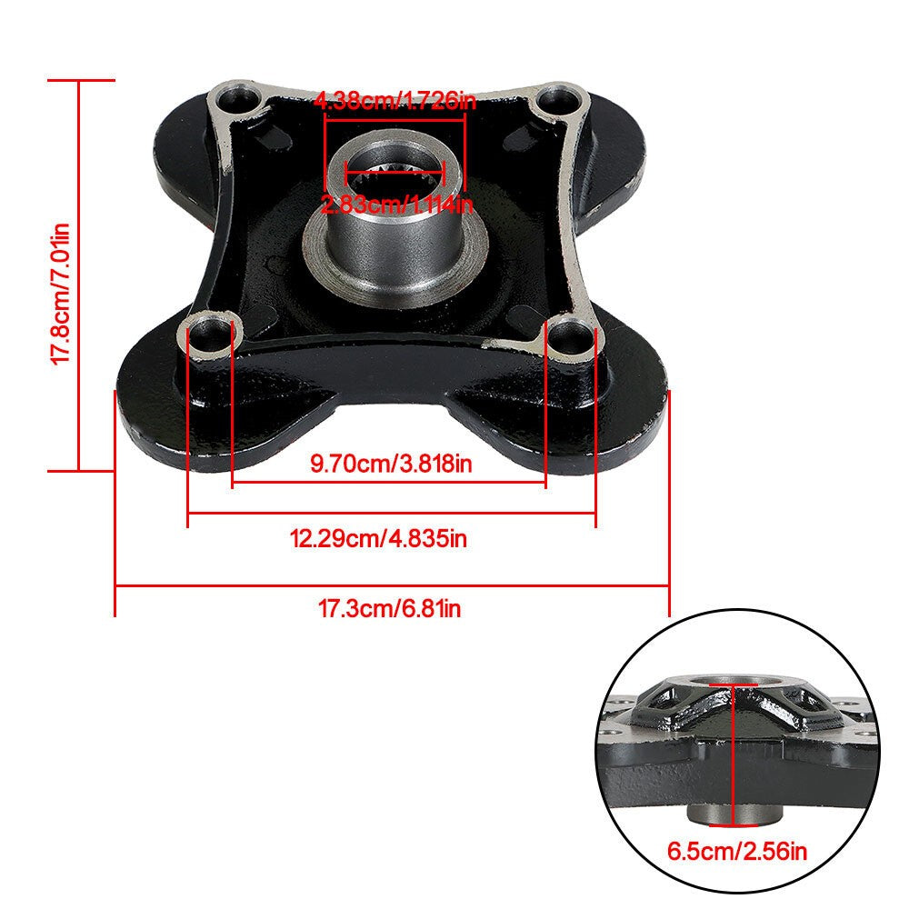 Polaris RZR XP 1000 EPS 2014-2017 Front & Rear Wheel Hub Kit 2-Pack
