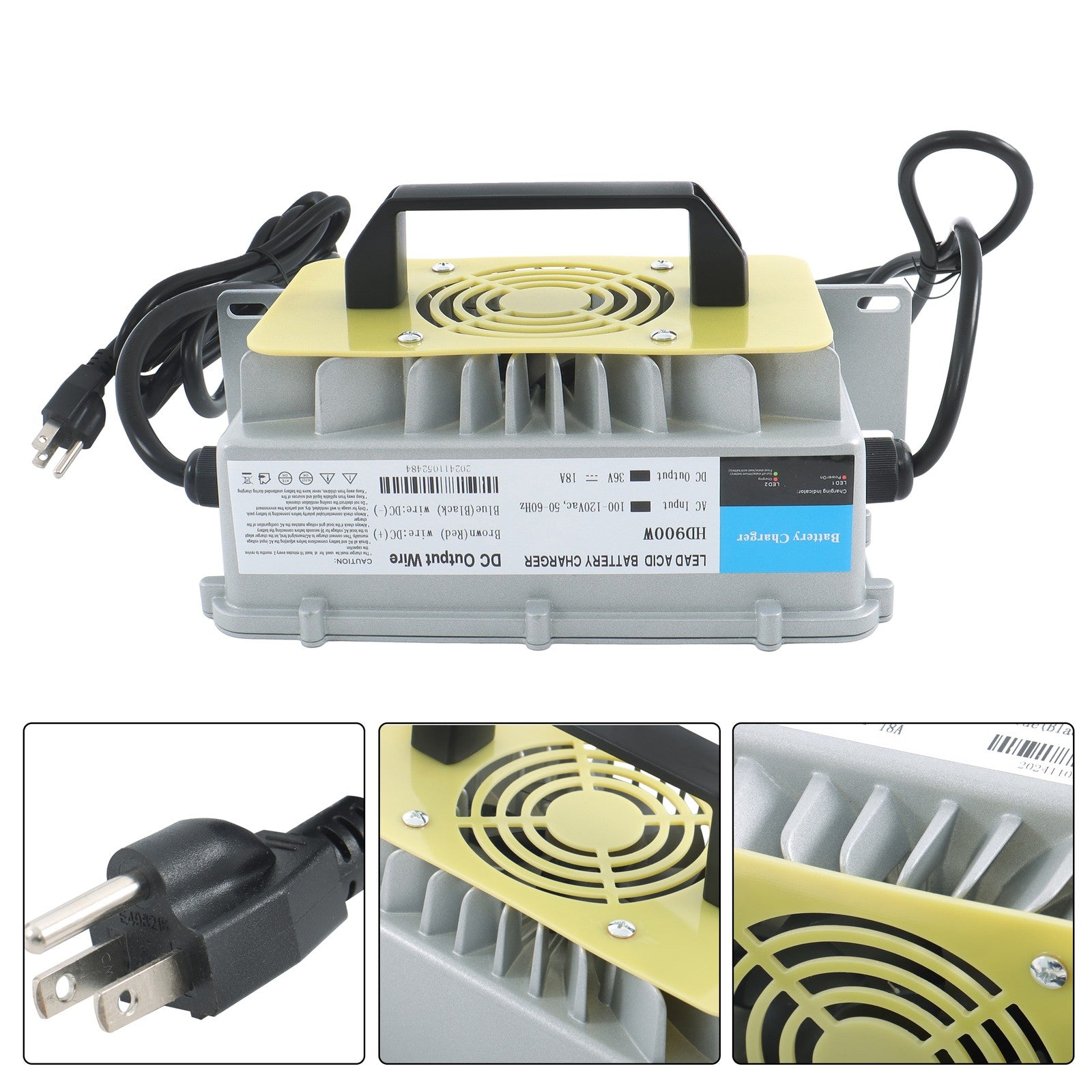 18A EZGO Marathon 36V Golf Cart Battery Charger SB-50 Style Plug