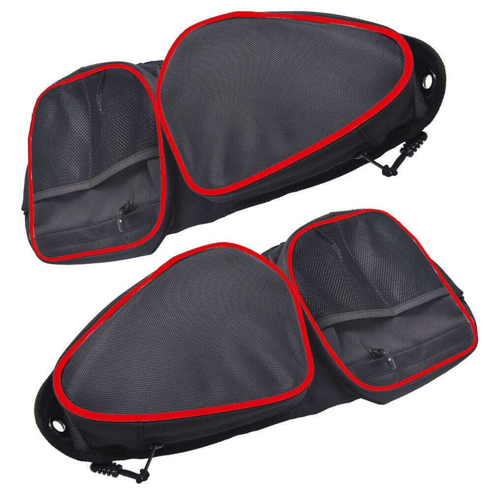 Polaris RZR XP 4 1000 Front Side Door Storage Bag Red w/ Knee Pad 2014-2018