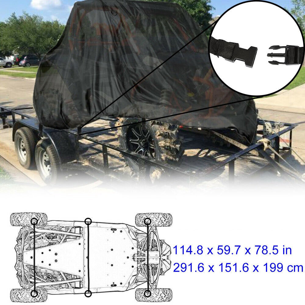 NEW UTV Storage Cover for Honda Pioneer 500 700 700-4 Deluxe Utility Vehicle