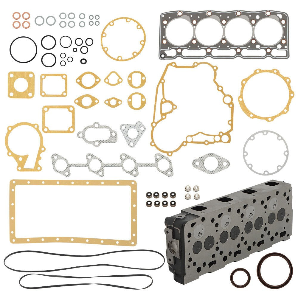 New Engine Cylinder Head w/Gasket Kit for Kubota V1505 V1505D V1505T V1505E