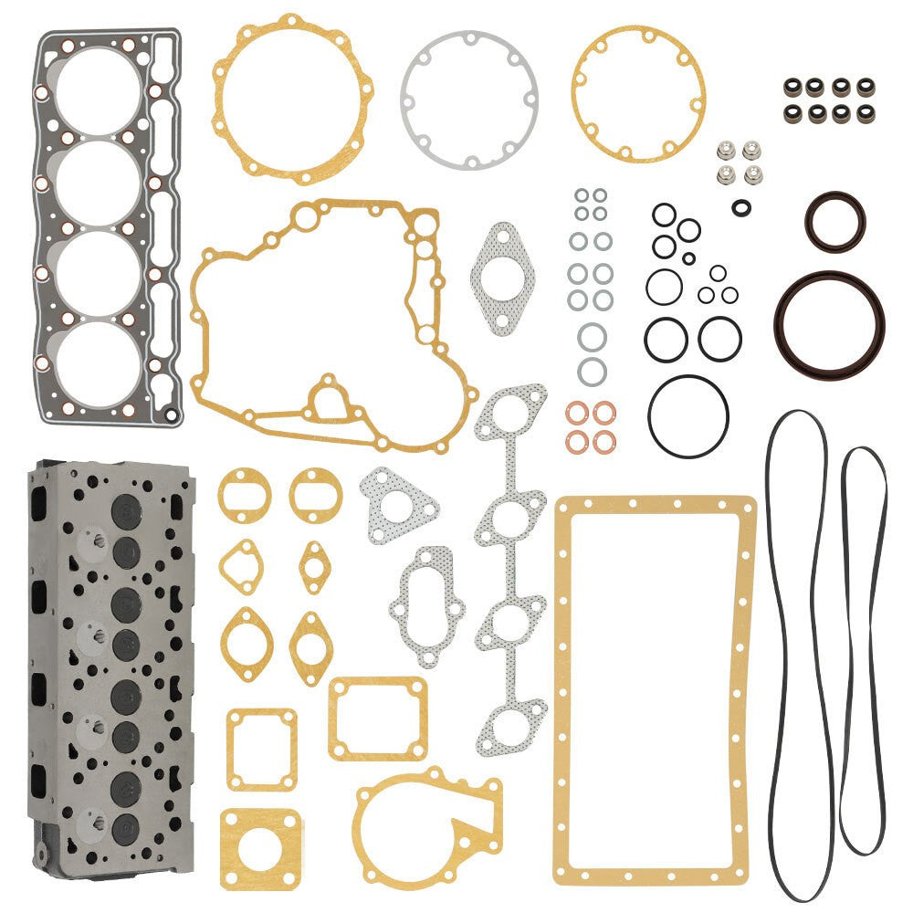 New Engine Cylinder Head w/Gasket Kit for Kubota V1505 V1505D V1505T V1505E