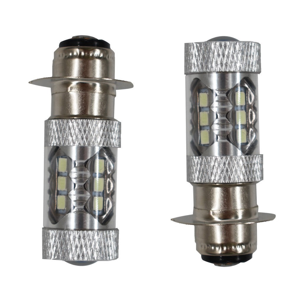 80W H6M 8000K LED Headlights Pair for Yamaha Raptor 700 700R 2006-2018