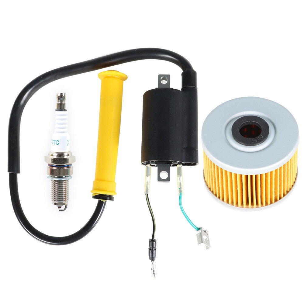 Honda Sportrax 400 TRX400EX 99-06 Ignition Coil Spark Plug Oil Filter Set