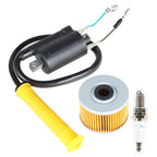 Honda Sportrax 400 TRX400EX 99-06 Ignition Coil Spark Plug Oil Filter Set