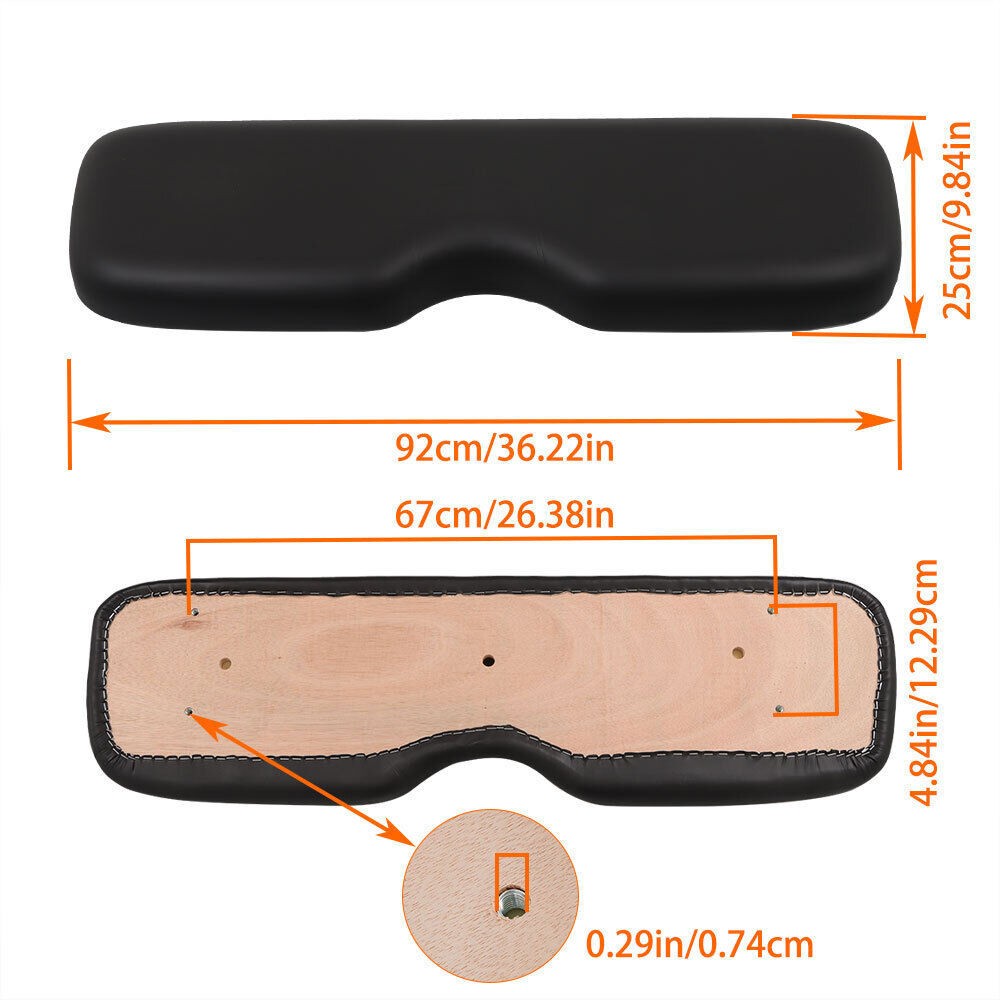 Black Seat Back Cushion for E-Z-GO RXV Freedom Golf Cart 2008+