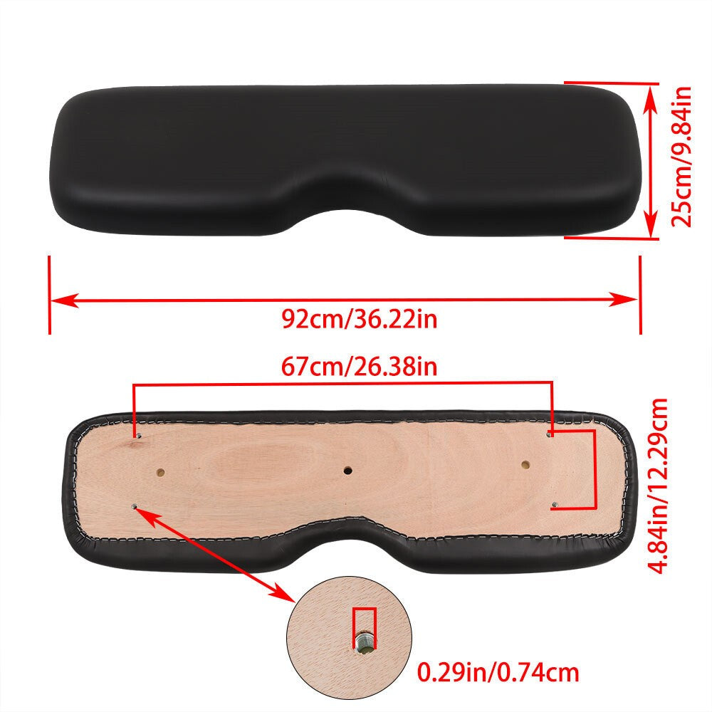 Black Seat Back Cushion Top for EZGO RXV Golf Cart Freedom 2008+