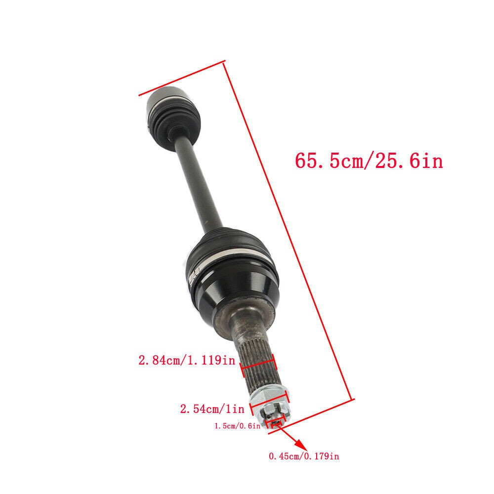 2× Rear CV Axle Drive Shaft for Polaris Ranger Crew XP 1000 2017-2019 1334175