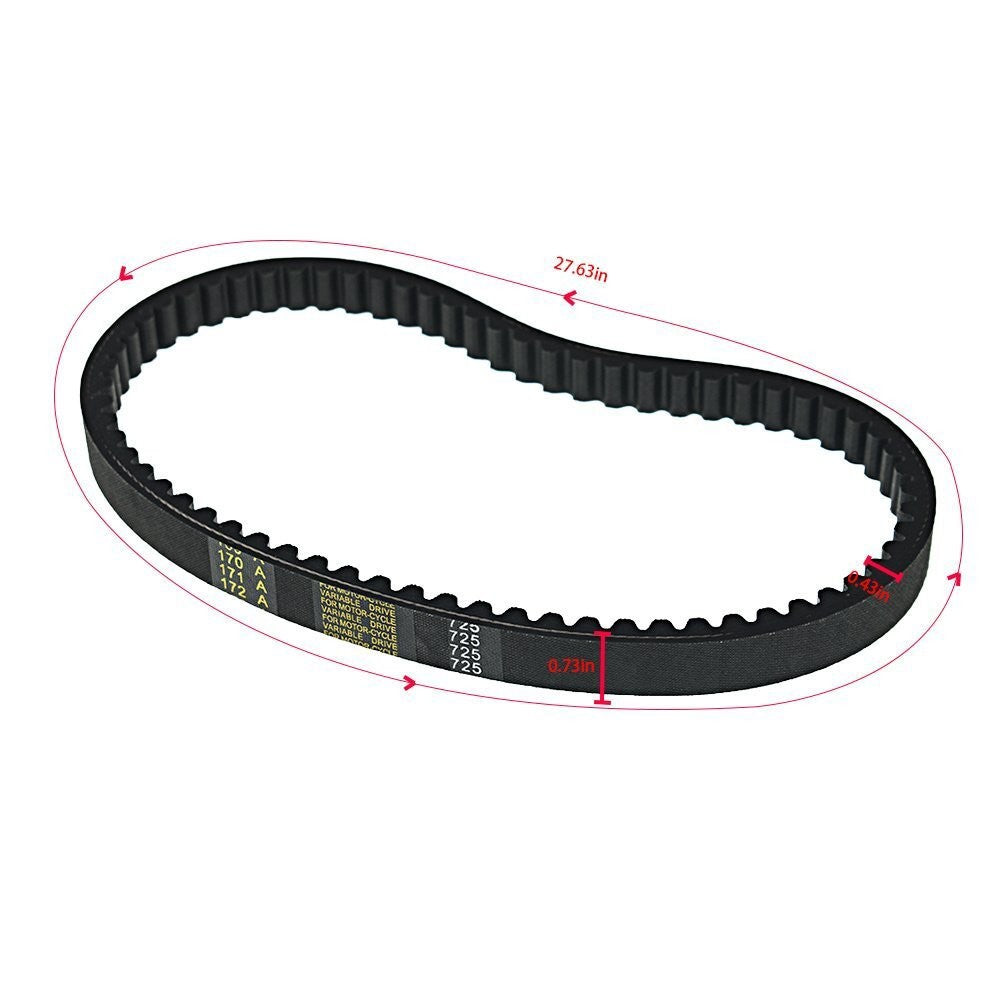 30 Series Torque Converter 3pc Set with 3 Belts for Go Kart Drive Belt 725