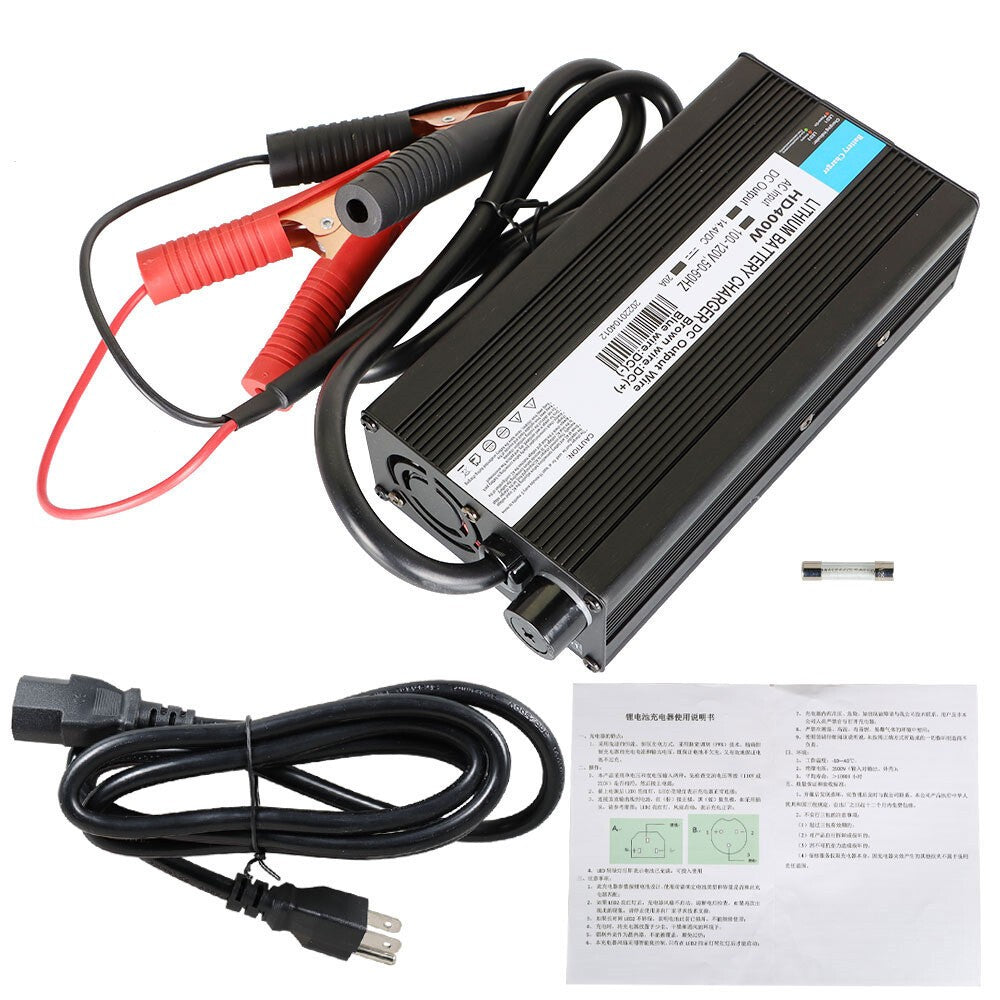Smart 14.4V 20A Charger for Lithium Deep Cycle Rechargeable Batteries