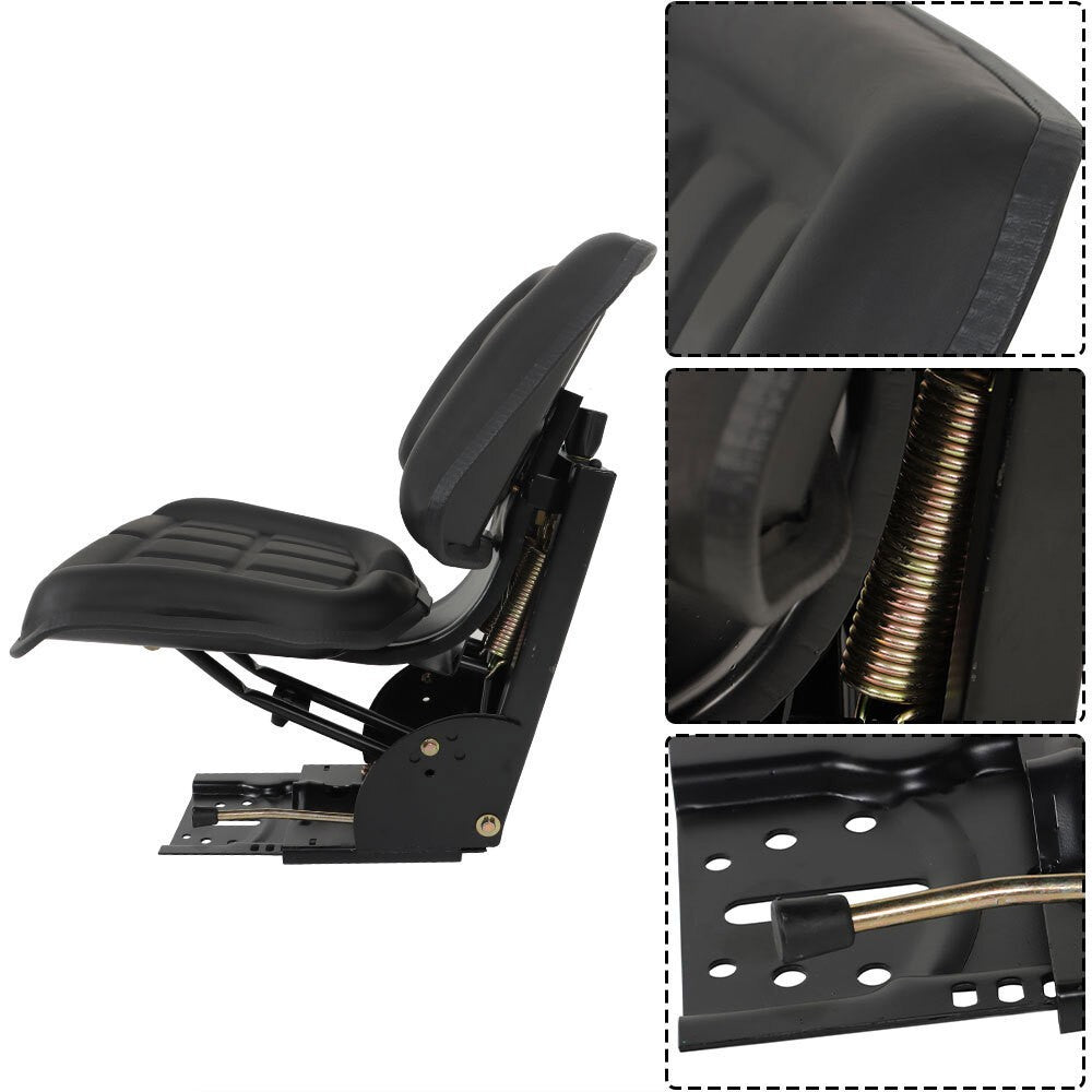 Black Tractor Suspension Seat for Massey Ferguson 230 231 234 260 282