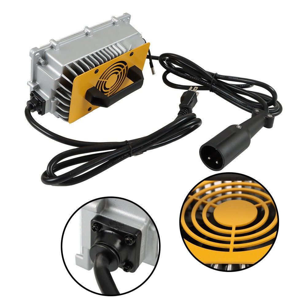 Club Car DS Precedent 48V 17A Golf Cart Charger with 3-Pin Round Plug
