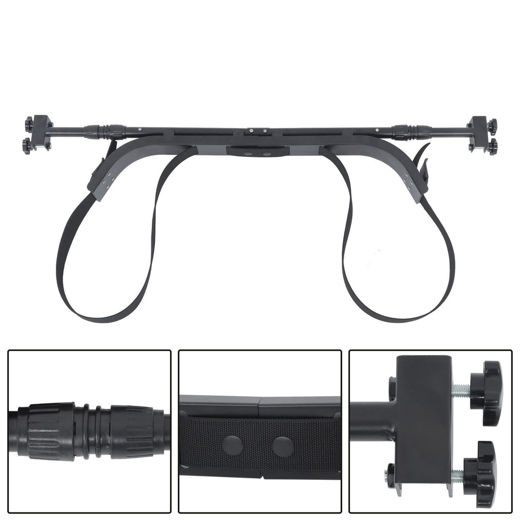 Universal Adjustable Bag Holder Bracket for EZGO Club Car G29 Golf Cart Black