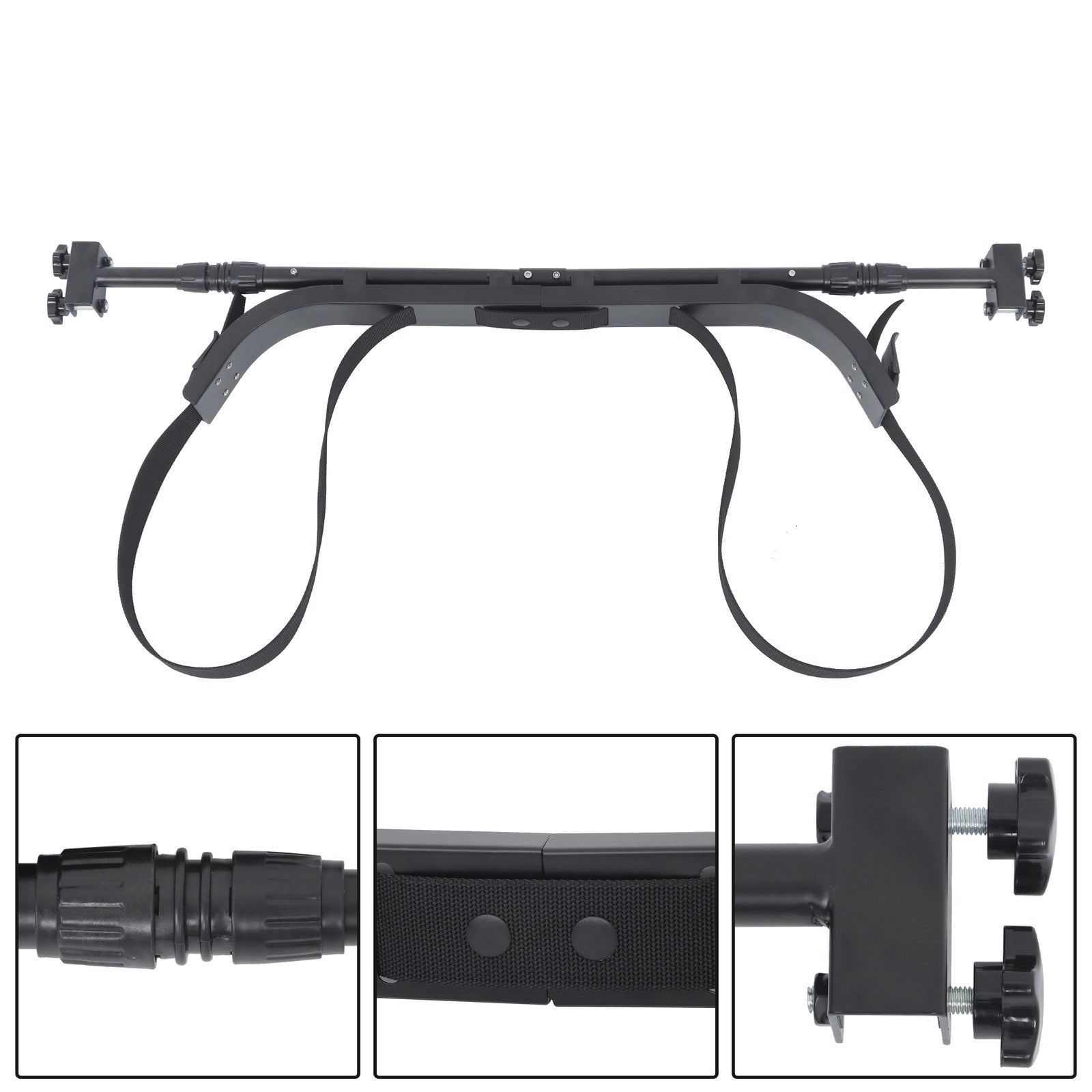 Universal Adjustable Bag Holder Bracket for EZGO Club Car G29 Golf Cart Black
