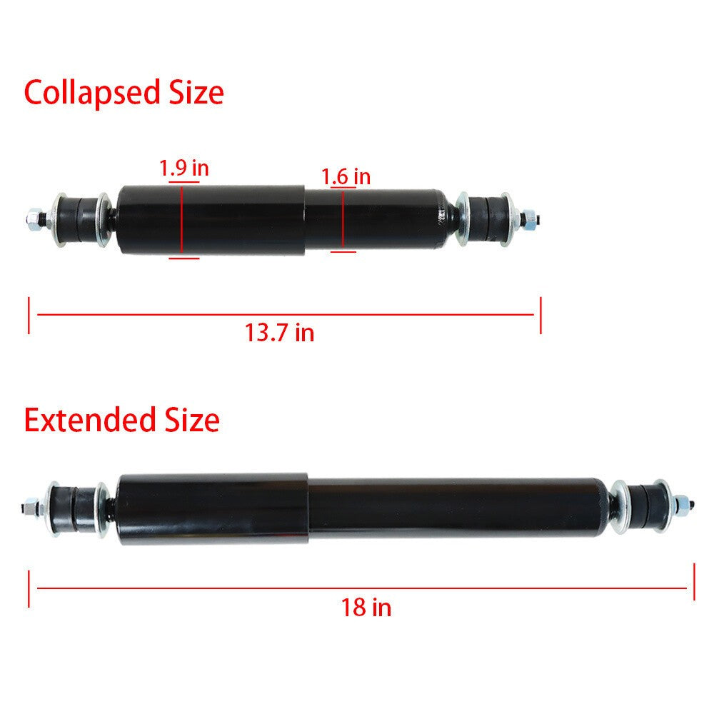 4 Front & Rear Shock Absorbers for EZGo TXT Electric Golf Cart 1994+