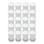 33mm Push-On Lug Nut Covers Tube Top Hat Style Plastic (20 Pack)