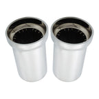 33mm Push-On Lug Nut Covers Tube Top Hat Style Plastic (20 Pack)