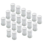 Chrome 20x33mm Lug Nut Covers Push-On Caps with 3-3/8" Flanged Height