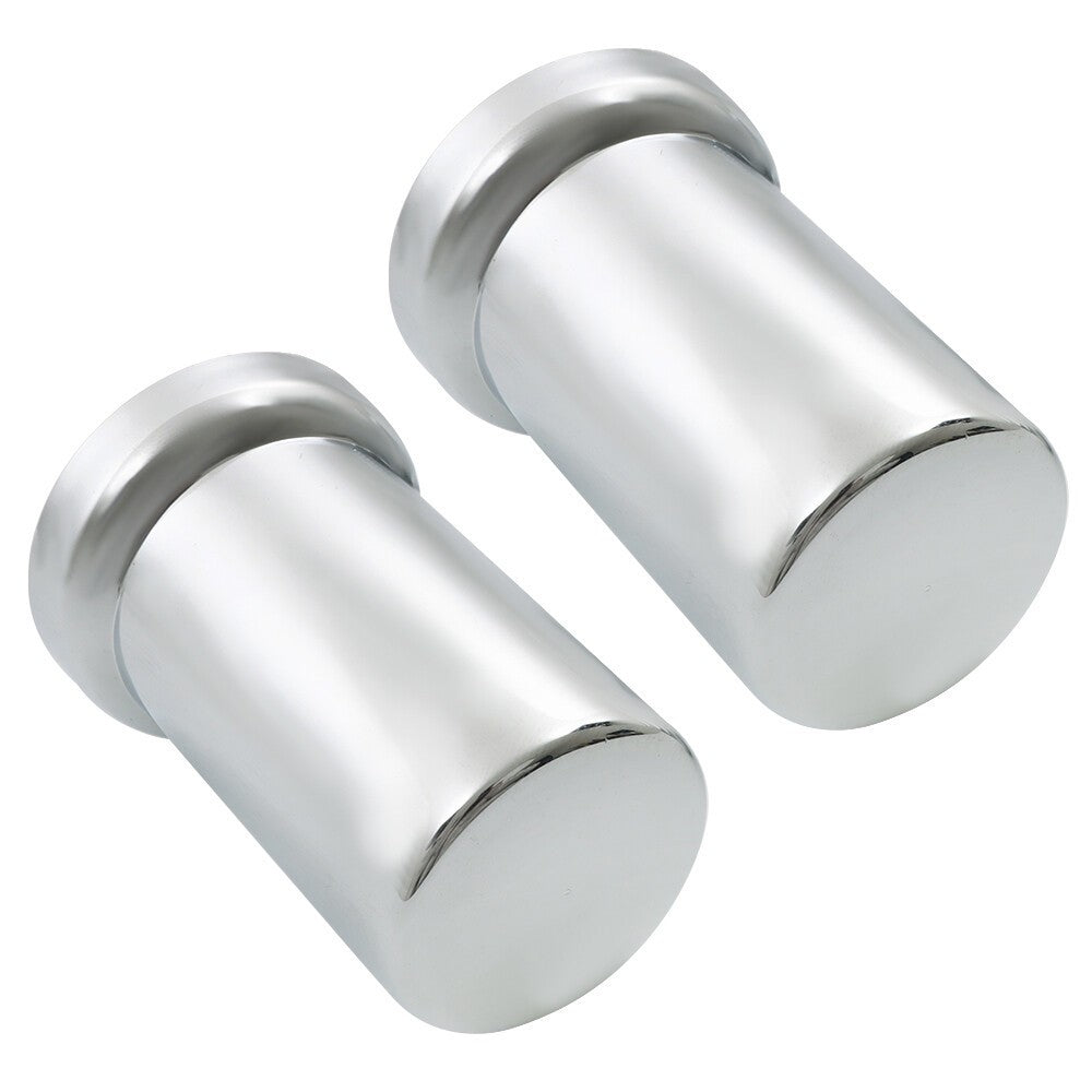 Chrome 20x33mm Lug Nut Covers Push-On Caps with 3-3/8" Flanged Height