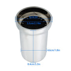 Chrome 20x33mm Lug Nut Covers Push-On Caps with 3-3/8" Flanged Height