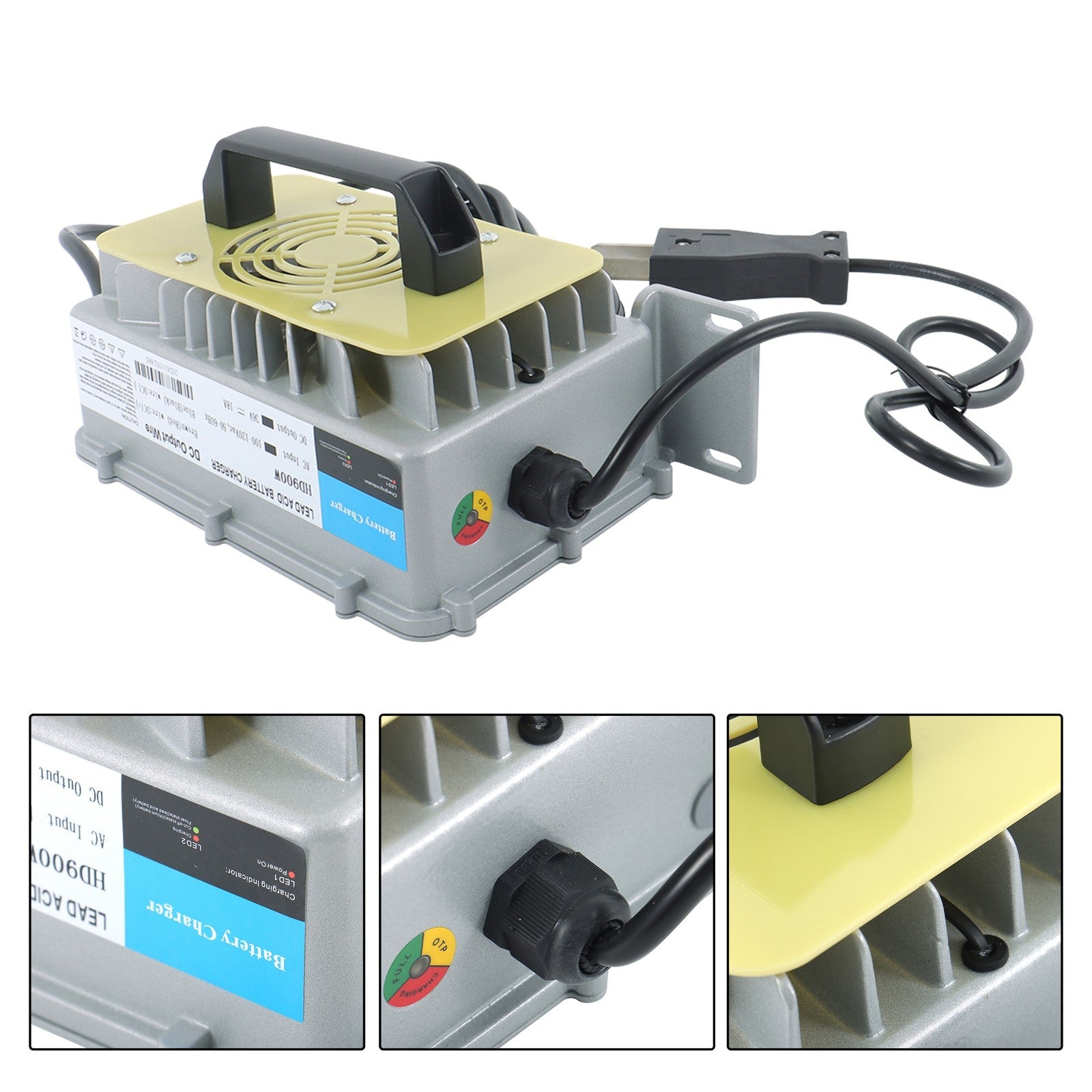 E-Z-GO Club Car Yamaha 36V 18A Crowfoot Plug Golf Cart Battery Charger
