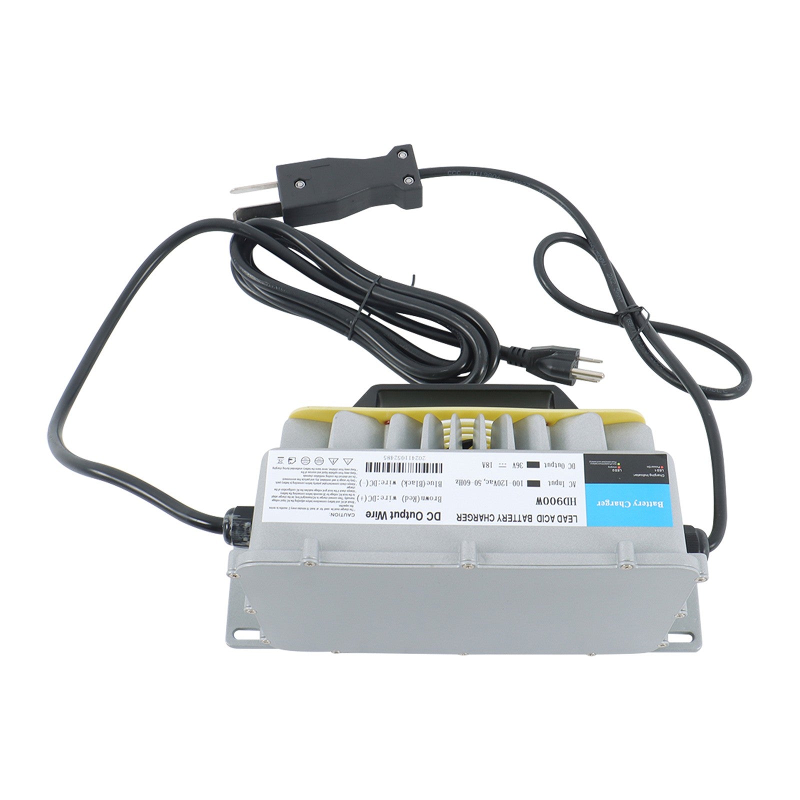 36V 18A Crowfoot Plug Battery Charger for Club Car EZGO Yamaha Golf Carts