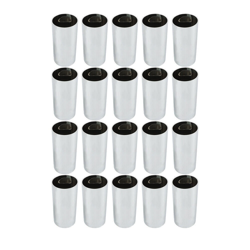20Pcs 4.25" Chrome Lug Nut Covers Screw-On Tall Cylinder Plastic 33mm