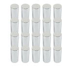 33mm Chrome Lug Nut Covers Tall Cylinder Screw-On Plastic 20 Pcs