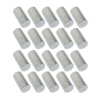 33mm Chrome Lug Nut Covers Pack of 20 Screw-On Tall Cylinder Plastic