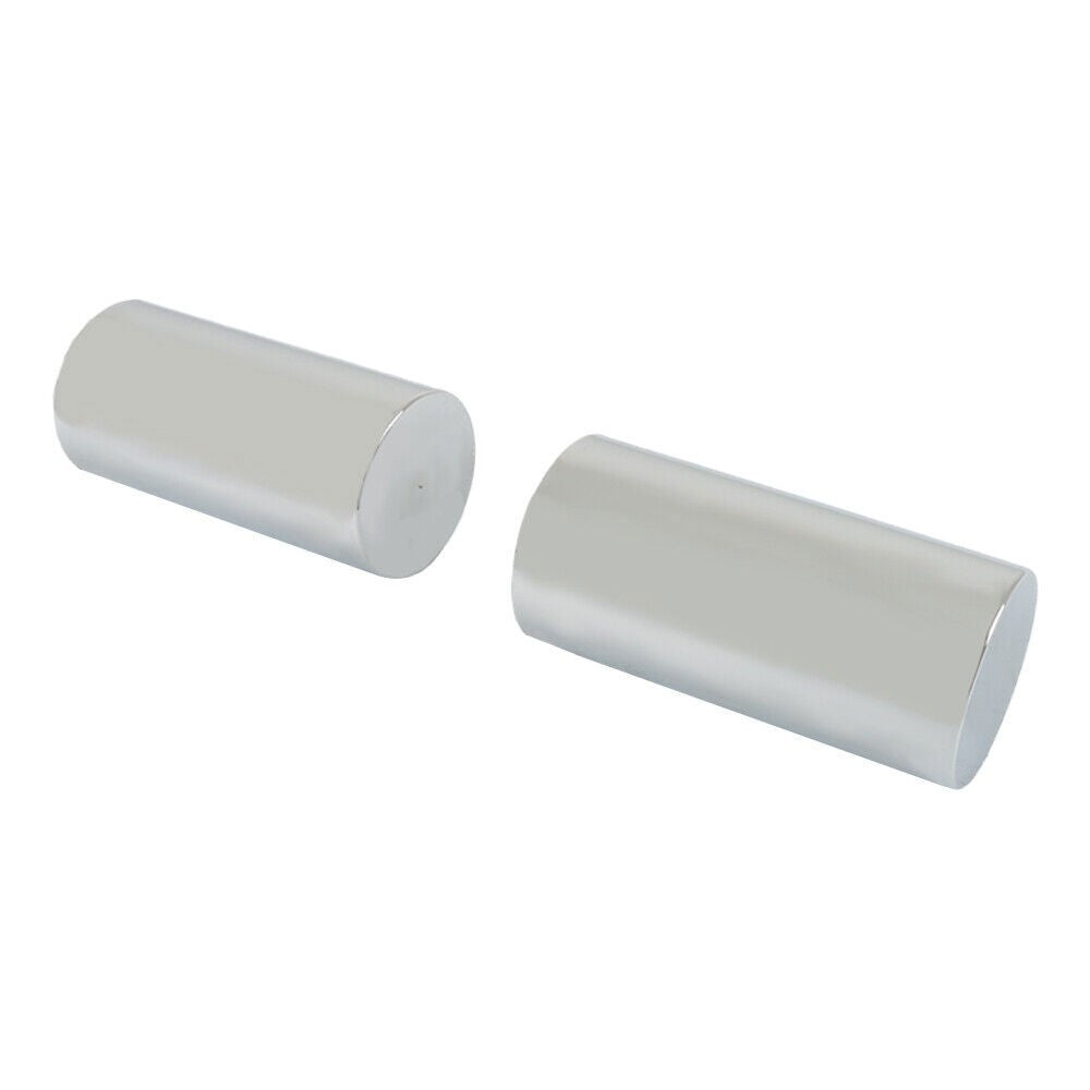 33mm Chrome Lug Nut Covers Pack of 20 Screw-On Tall Cylinder Plastic