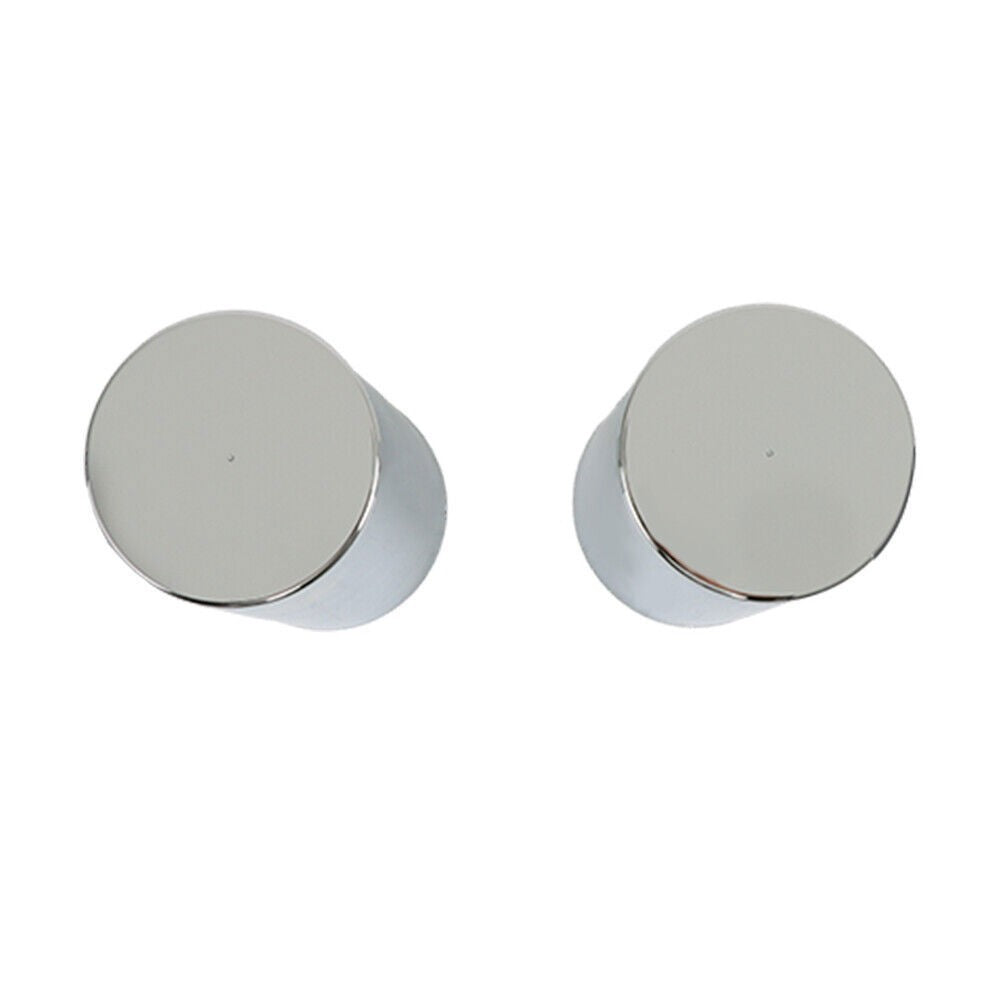 33mm Chrome Lug Nut Covers Pack of 20 Screw-On Tall Cylinder Plastic