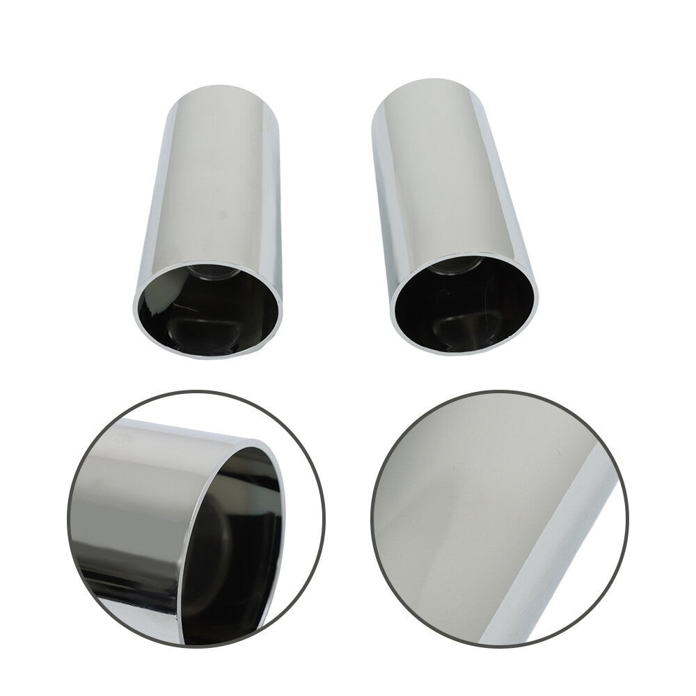 33mm Chrome Lug Nut Covers Pack of 20 Screw-On Tall Cylinder Plastic