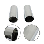 33mm Chrome Lug Nut Covers Pack of 20 Screw-On Tall Cylinder Plastic
