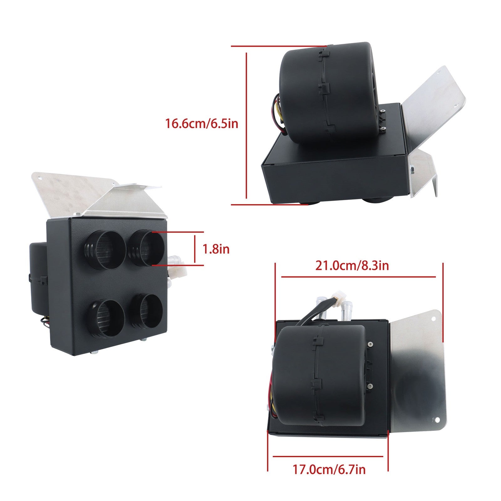 Cab Heater Kit with Defrost EMB-HTR-2561 for 2016-2024 Polaris General 1000