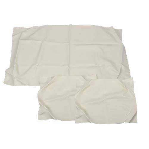 Golf Cart Club Car DS 1982-2000 Front Seat Covers White PU Leather Fit