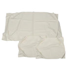 Golf Cart Club Car DS 1982-2000 Front Seat Covers White PU Leather Fit